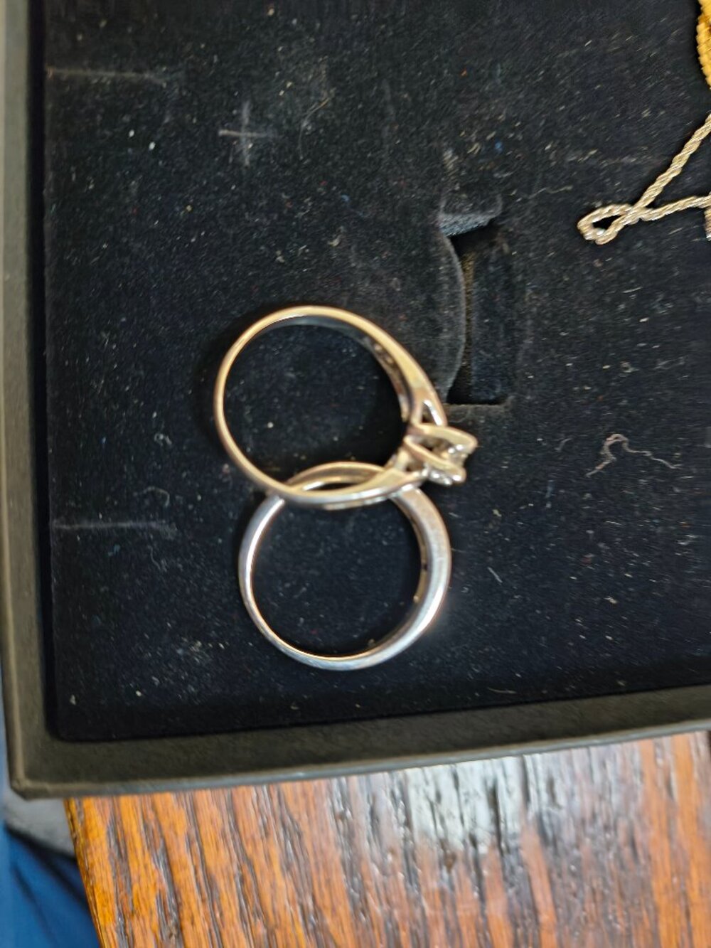 Diamond engagement set